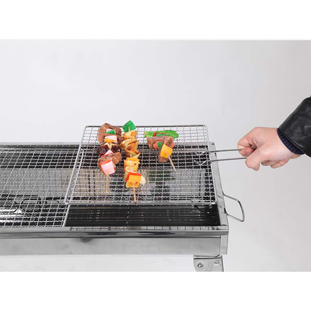 SOGA Skewers Grill Portable Stainless Steel Charcoal BBQ Outdoor 6-8 Persons, , , , , ,  - AU DEPOT 8