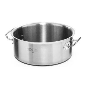 SOGA Stock Pot 113L Top Grade Thick Stainless Steel Stockpot 1810 Without Lid stock multi pots StockPot113L JPOT AU DEPOT - AU DEPOT