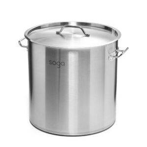 SOGA Stock Pot 225Lt Top Grade Thick Stainless Steel Stockpot 60CMX80CM 18/10, home & living, kitchen & dining, cookware, stock & multi pots, ,  - AU DEPOT 1