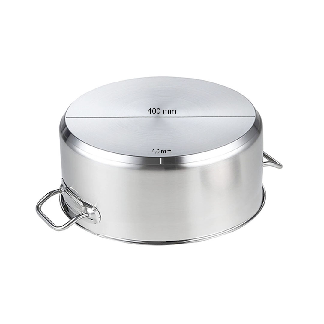 SOGA Stock Pot 32L Top Grade Thick Stainless Steel Stockpot 18/10 Without Lid, , , , , ,  - AU DEPOT 6