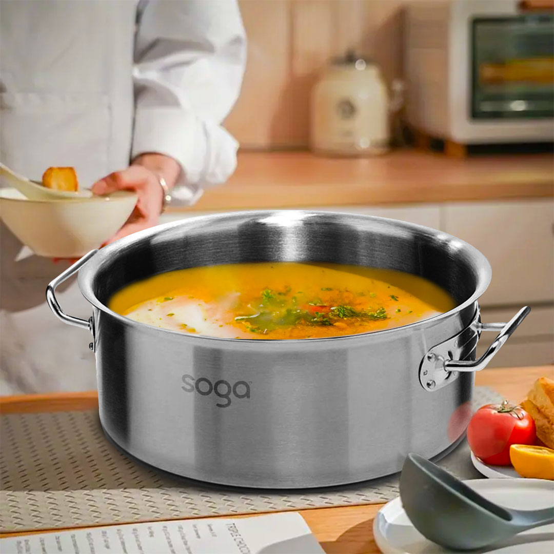 SOGA Stock Pot 58L Top Grade Thick Stainless Steel Stockpot 18/10, , , , , ,  - AU DEPOT 3