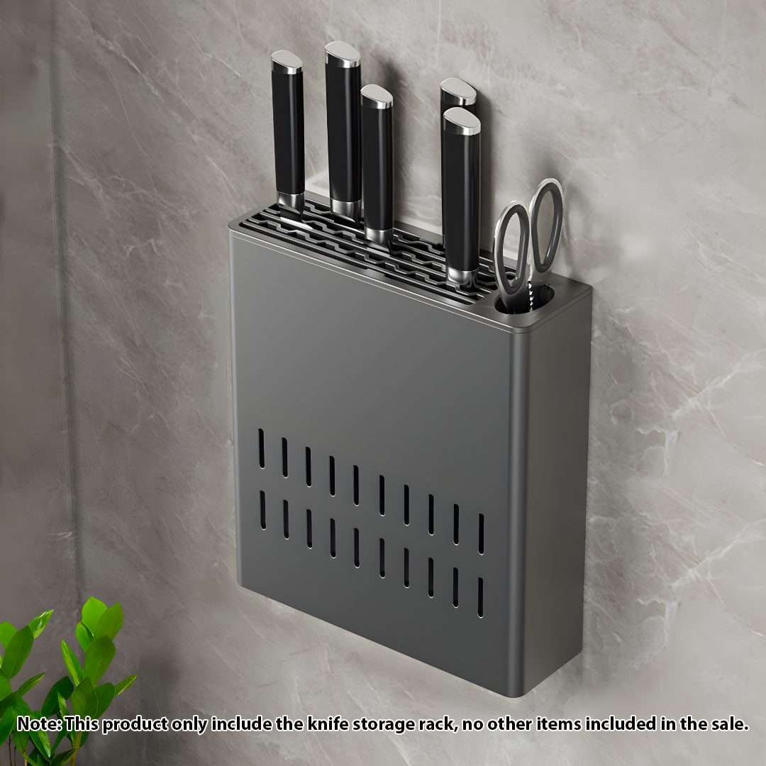 SOGA Wall Mounted Kitchen Knife Storage Rack Space-Saving Organiser, , , , , ,  - AU DEPOT 2