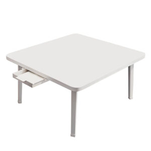 SOGA White Portable Floor Table Small Square Space Saving Mini Desk Home Decor FloorTable501 AU DEPOT - AU DEPOT