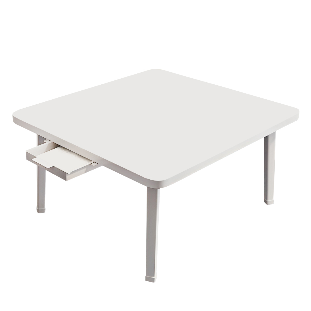SOGA White Portable Floor Table Small Square Space-Saving Mini Desk Home Decor, Business & Industrial, Food Service, Food Service Carts, , ,  - AU DEPOT 1