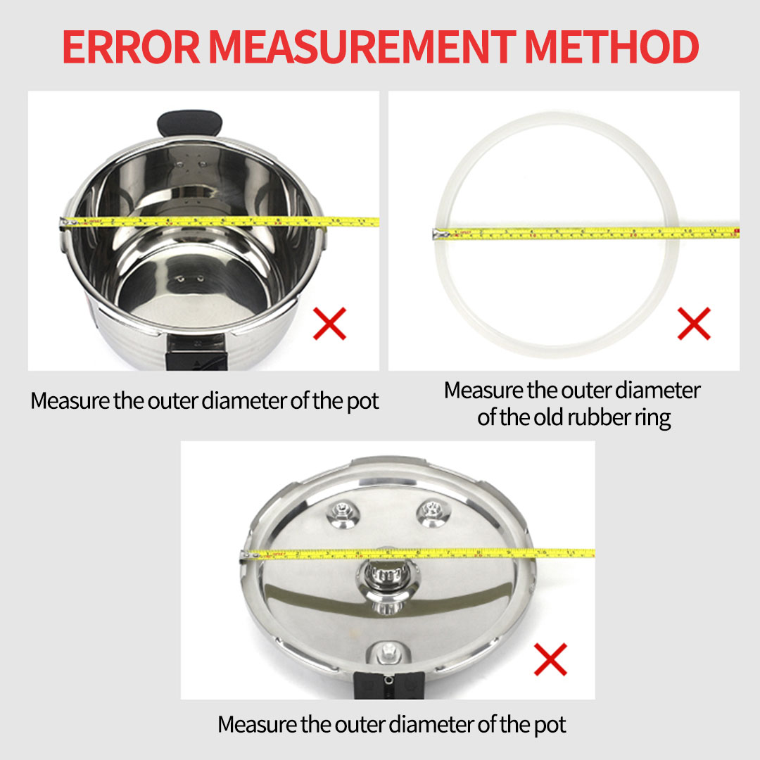 Silicone 2X 5L Pressure Cooker Rubber Seal Ring Replacement Spare Parts, , , , , ,  - AU DEPOT 5