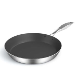 SOGA Stainless Steel Fry Pan 20cm Frying Pan Induction FryPan Non Stick Interior, home & living, kitchen & dining, cookware, frying pans, ,  - AU DEPOT 1