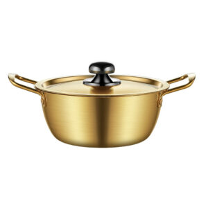 Soga 16cm Ramen Pot in Vibrant Yellow Crafted from Durable with Lid Kichen essential casserole dishes VICSoupPot07 AU DEPOT - AU DEPOT