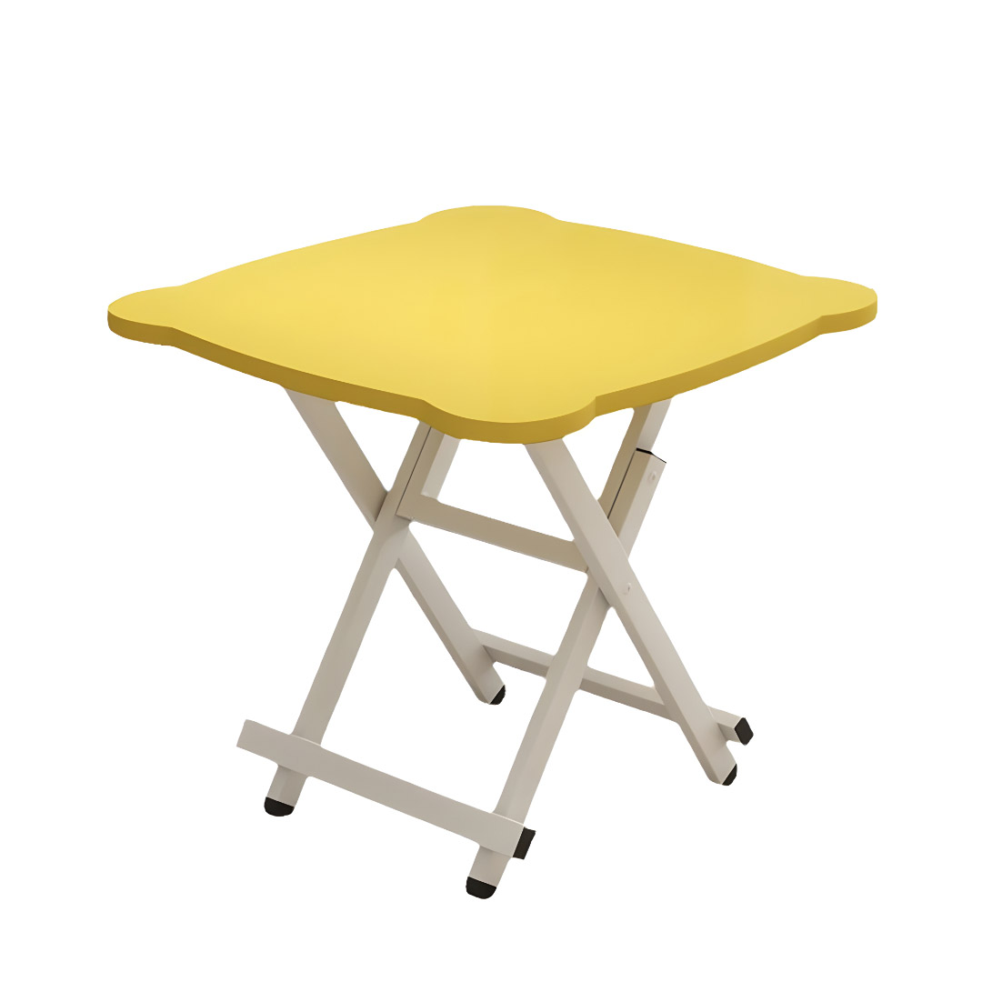 SOGA Yellow Minimalist Cat Ear Folding Table Indoor Outdoor Portable Stall Desk Home Decor, , , , , ,  - AU DEPOT 1