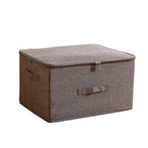 SOGA Coffee Large Portable Double Zipper Storage Box Moisture Proof Clothes Basket Foldable Home Organiser SBox026 AU DEPOT - AU DEPOT
